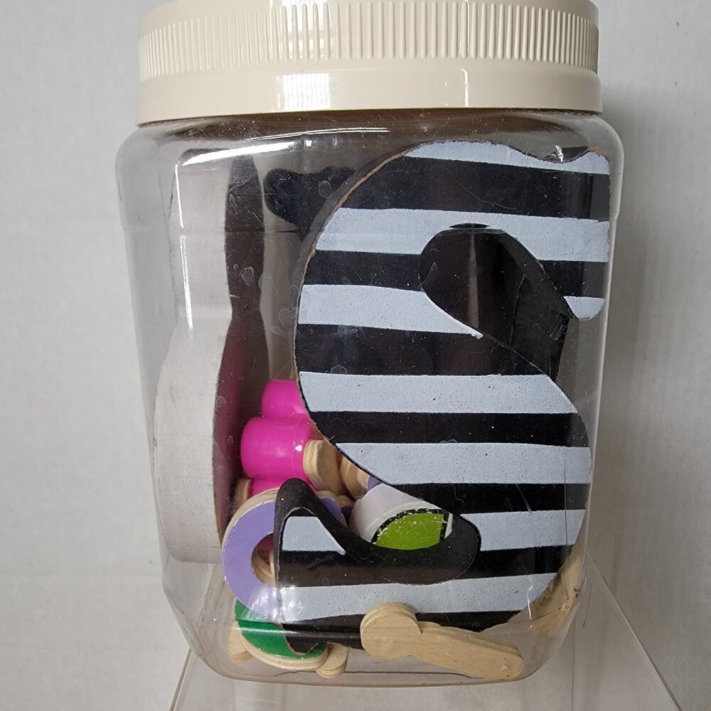 Mystery Container of Block Letters & Numbers (Sensory)